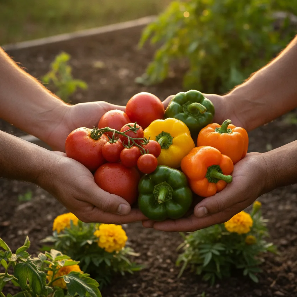 Access to fresh produce is one of several documented benefits of community garden participation.