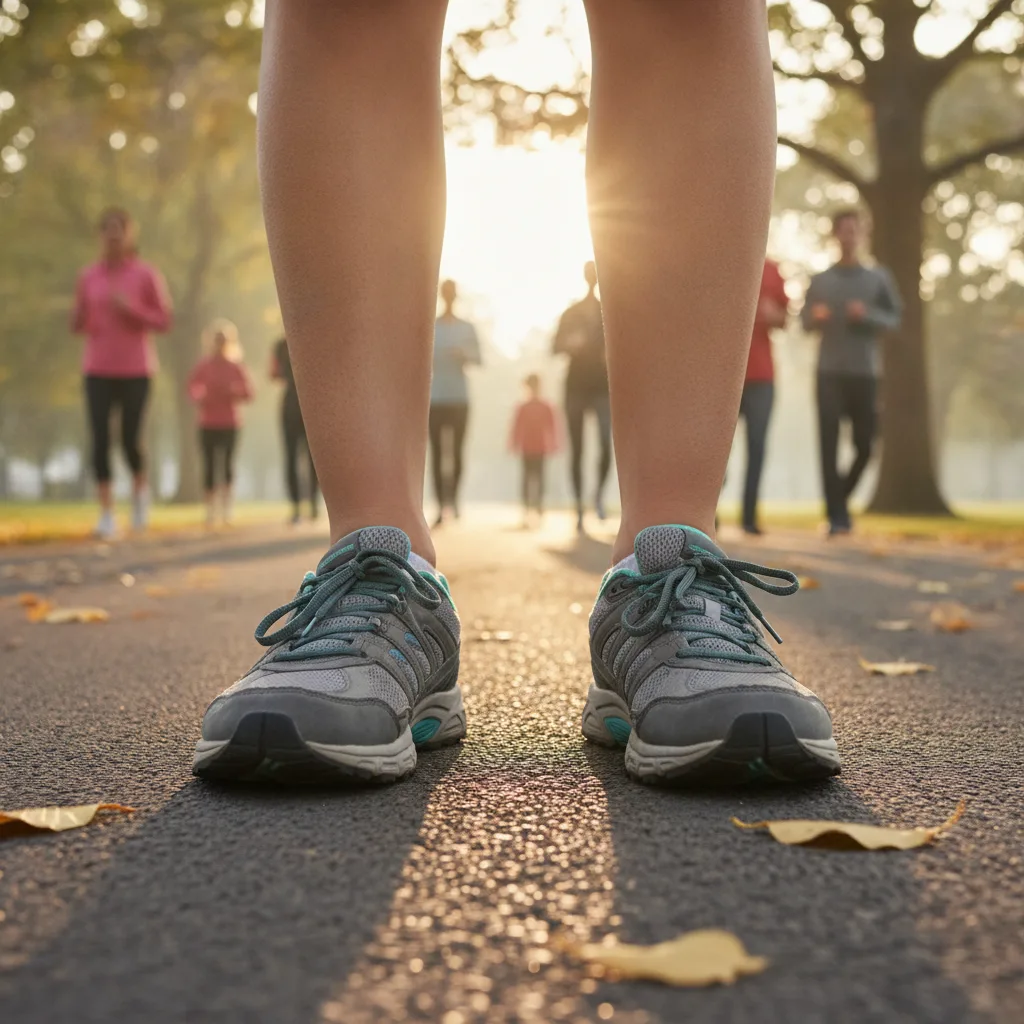 Comfortable, supportive footwear is one of the few essentials for a walking practice.